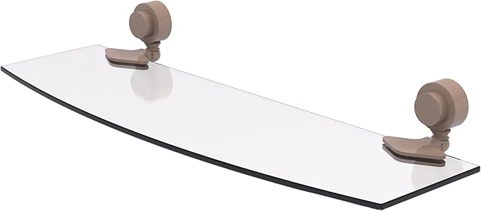 Allied Brass Venus Collection Glass Shelf with Smooth Accents