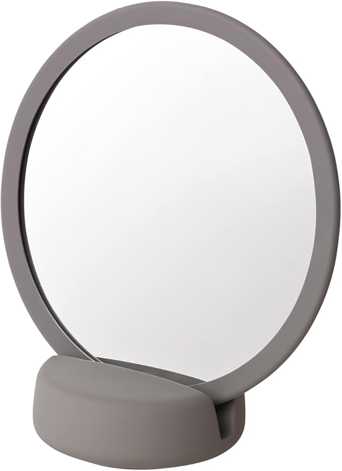 blomus - Cosmetic Mirror - Sono Satellite/Grey, One Size, Silicone Ceramic
