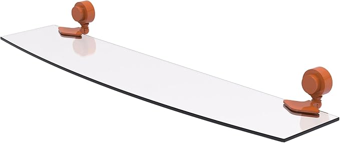Allied Brass Venus Collection Glass Shelf with Smooth Accents