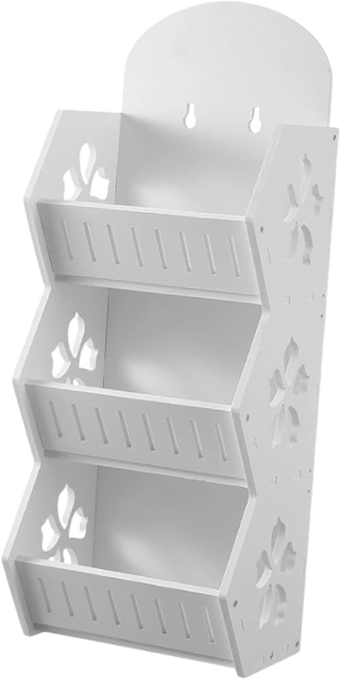 Wall Mounted Bathroom Shelf Makeup Container Storage Bin Kitchen Spice Shelf for Bedroom , three layer
