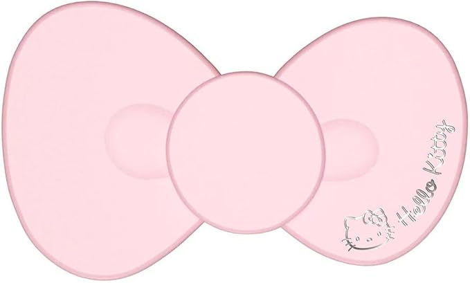 Impressions Vanity Hello Kitty Bow LED Compact Mirror, Double Sided Cute Travel Makeup Mirror, Soft Touch Button with Slide Down Auto Shut Off (Large)