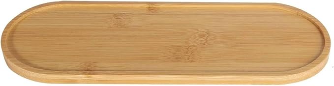 Bamboo soap Dispenser Tray, Bathroom Countertop T ray Kitchen T ray Bamboo T ray Sink Tray Dresser Jewelry Ring Dish, Comestic Holder Bathtub Organizer, Ideal for Jewelry, Cosmetics( 24 × 8 cm)