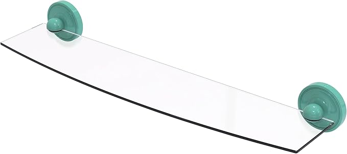 Allied Brass PR-33/24-SFG Prestige Regal Collection 24 Inch Glass Shelf, Sea Foam Green