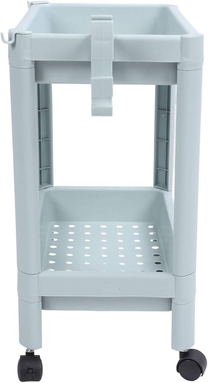 Bathroom Floor Shelf, Bathroom Storage, Open Shelf, Freestanding Corner Shelves, Shelves, Storage Shelves, Nordic (2 Layers (with Wheels)