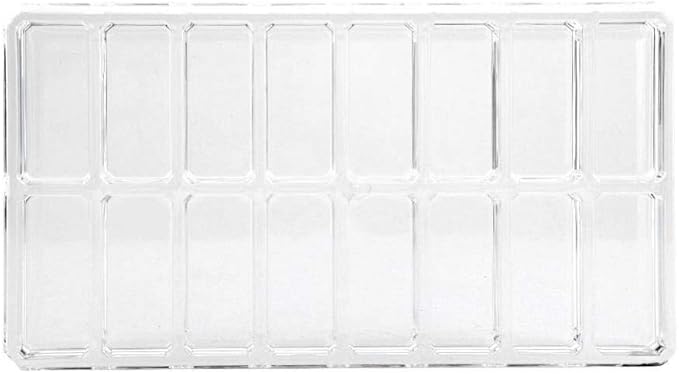 Yosoo Makeup Organizer,16 Grid Transparent Acrylic Larger Makeup Compact Powder Holder Organizer Power Eyebrow Powder Holder Store Box