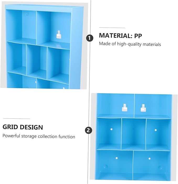 ULTECHNOVO Wall Mounted Storage Rack Multifunctional Nail-Free Shelf for Bathroom and Kitchen Sturdy Plastic Organizer for Cosmetics and Household Items