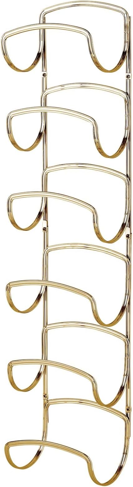 mDesign Metal Towel Storage Unit – Bathroom Towel Storage for Towels – Practical Towel Rack Also for Bathroom Accessories – Brass