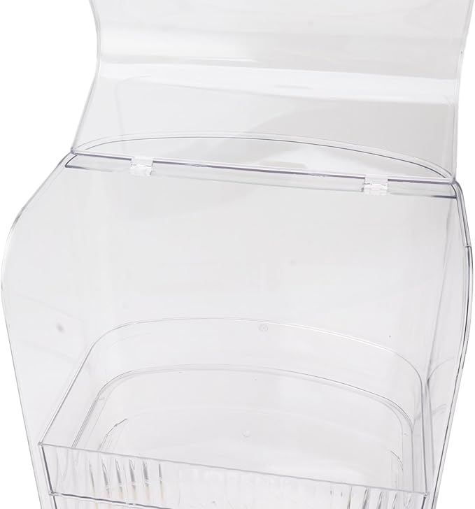 Beauty Organizer Cosmetic Cosmetic Drawers Case, Makeup Organizer Box Storage Box and Lid for Bedroom, Dressing Table and Bathroom (Transparent)
