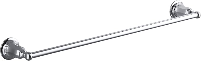 KOHLER K-13501-CP Kelston 24-Inch Bathroom Towel Bar, Polished Chrome