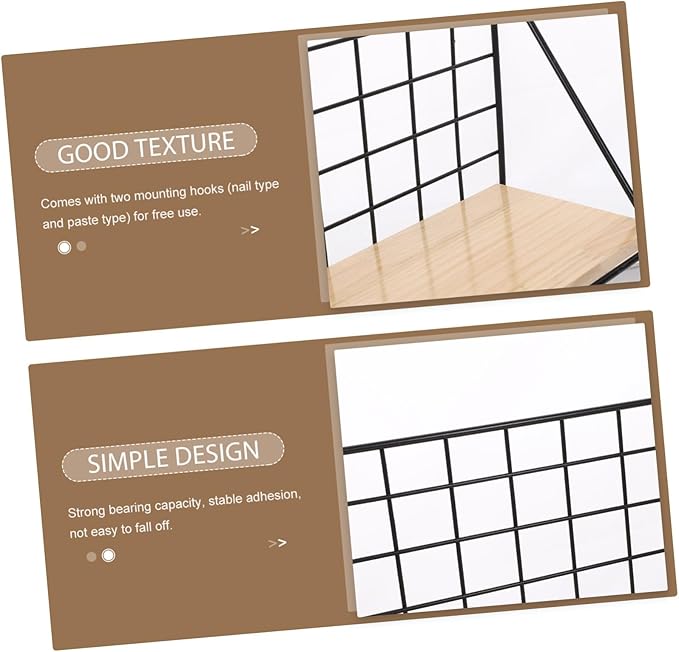 VOSAREA 1Pc Large Wall Rack Multifunctional Bathroom Shelf for Home Storage Easy to Clean Install Strong Adhesion Breathable Design Decorative Practical