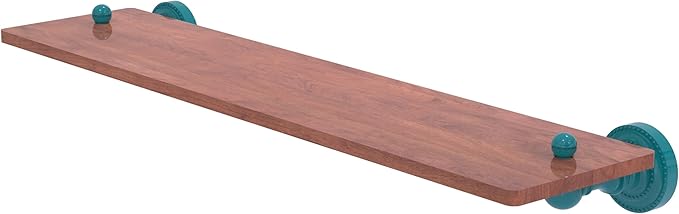 Allied Brass DT-1-22-IRW-GLT Dottingham Collection 22 Inch Solid IPE Ironwood Shelf, Glokzin Teal