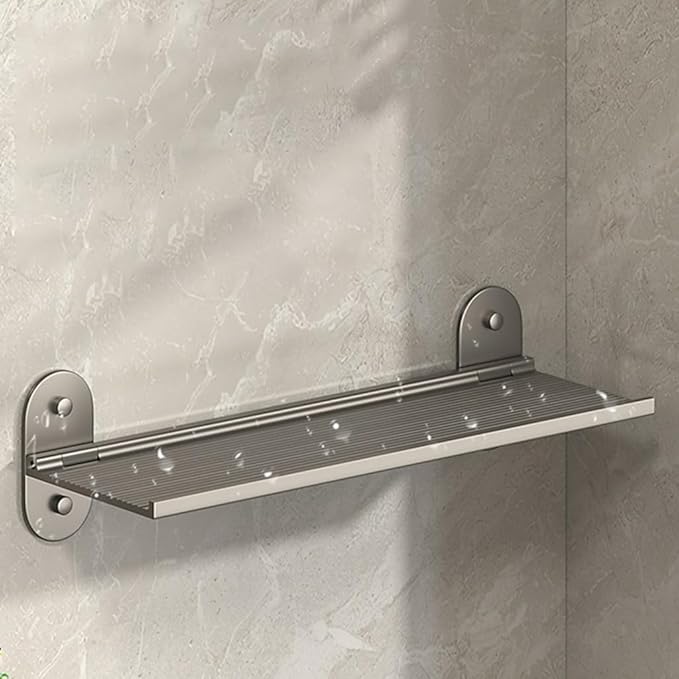 Space Aluminum Bathroom Shelf Great for Renters Sturdy and Rustproof Organizers for Toiletries and Supplies