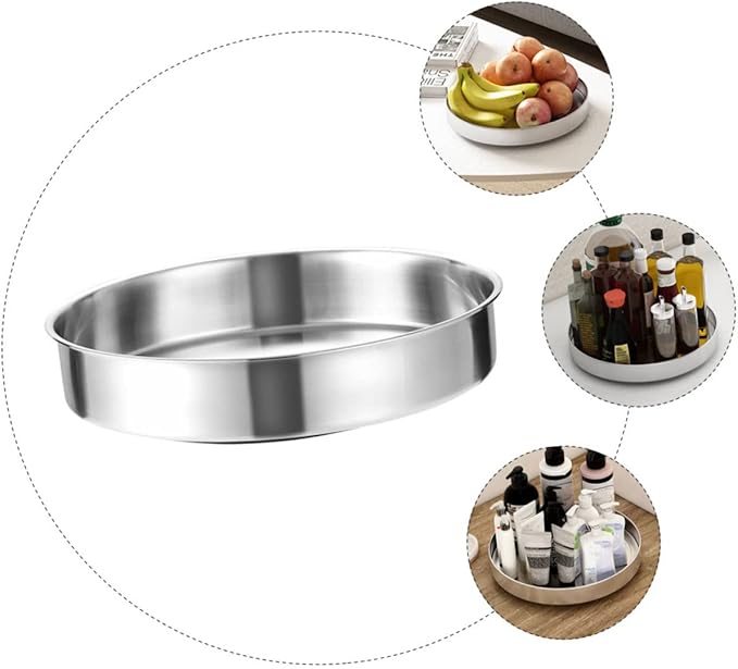 Glass Shelf for Bathroom ,Glass Aluminum,Rotating Storage Rack Kitchen Decor Accessories Spice Tray