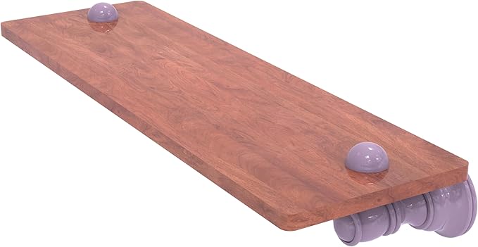 Allied Brass CL-1-16-IRW-LVN Carolina Collection 16 Inch Wood Shelf, Lavender