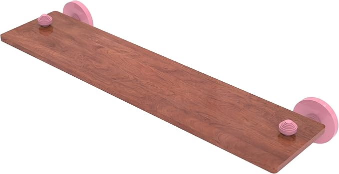 Allied Brass SB-1-22-IRW-PNK South Beach Collection 22 Inch Solid IPE Ironwood Shelf, Pink