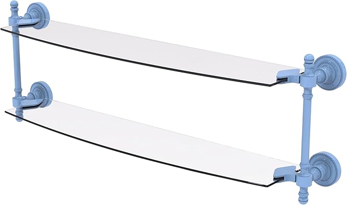 Retro Dot Collection Two Tiered Glass Shelf