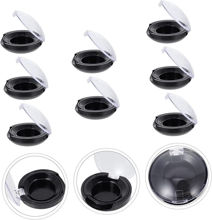 DOITOOL 8pcs Empty Eyeshadow Containers Makeup Sub Package Organizer for Blush and Eyeshadow Storage Compact and Lightweight Design for Travel and Daily Use