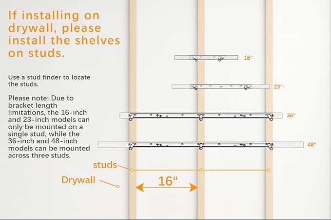 BAYKA Grey Floating Shelves for Wall, 22.5 inches Wall Mounted Rustic Wood Shelves for Bathroom, Bedroom, Living Room, Floating Shelves for Books/Storage/Decor (Set of 3)