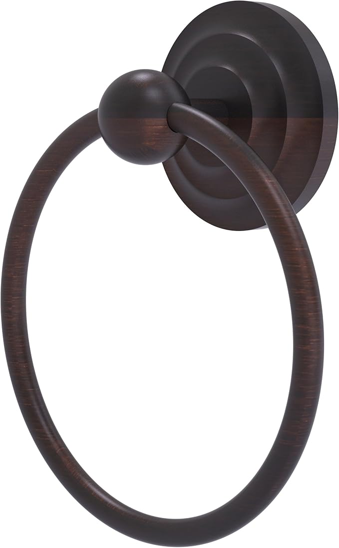 Allied Brass QN-16 Que Towel Ring, Venetian Bronze