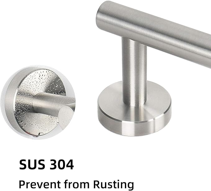 Bathroom Towel Bar, 27 Inch Towel Racks for Bathroom Wall Mounted, Heavy Duty Bathroom Towel Holder Organizer, Stainless Steel Home Towel Rod, Brushed Nickel