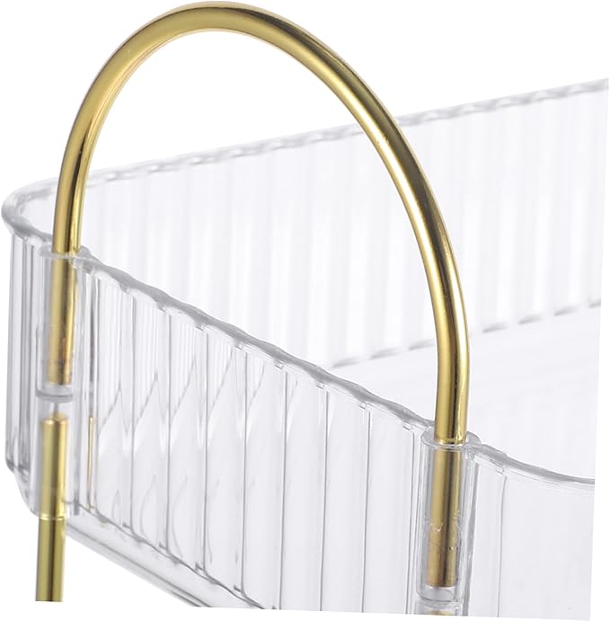 Hemobllo Bathroom Countertop Organizer Transparent Storage Rack for Cosmetics Multi Washroom Desktop Organizer Easy to Use Bathroom Shelf for Efficient Space Management