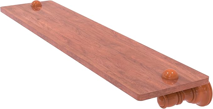 Allied Brass CL-1-22-IRW-ASP Carolina Collection 22 Inch Wood Shelf, Autumn Sparkle