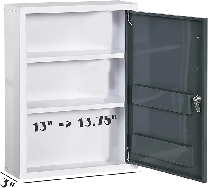 Medicine Cabinet Replacement Shelves (13.75 inch), White