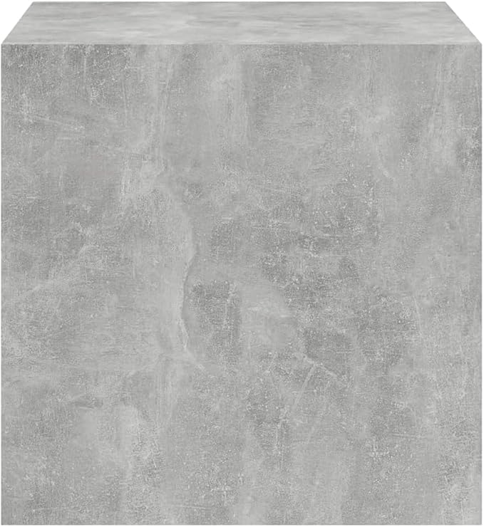 Wall Cabinet Set of 2, Modern Square Floating Storage Shelves for Living Room, Bedroom or Office, Concrete Grey Engineered Wood, 14.6 x 14.6 x 14.6 inch, Space-Saving Mountable Display Units