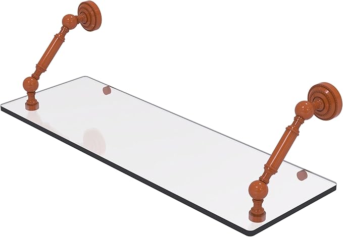 Allied Brass DT-1-24-ASP Dottingham Collection 24 Inch Floating Glass Shelf, Autumn Sparkle