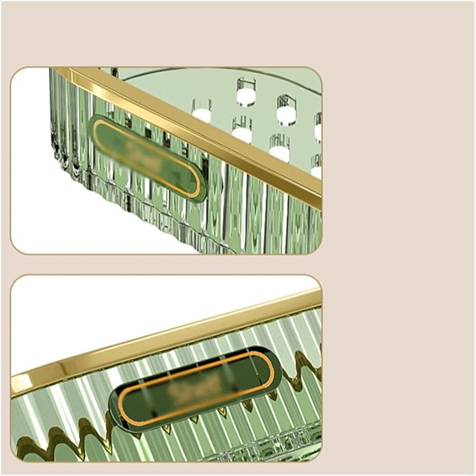 Bathroom Shelf, Plastic storage rack Simple toiletries storage rack Three-layer wall mounted transparent plastic storage rack No punching Simple toilet storage rack ,Wall Shelves for Bathroom(Orange)
