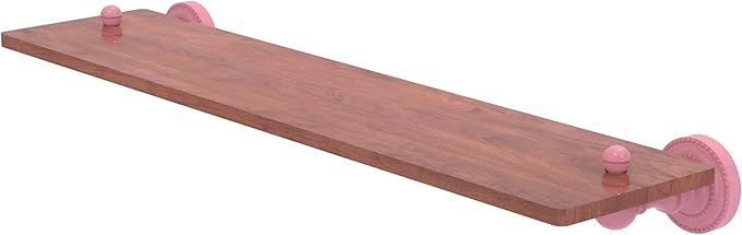 Allied Brass DT-1-22-IRW-PNK Dottingham Collection 22 Inch Solid IPE Ironwood Shelf, Pink
