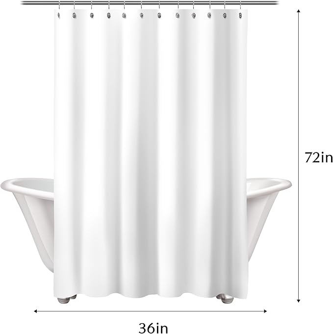 Sunlit Designer 36 x 72 Inches Small Stall Shower Curtain, Ombre Purple RV Half Size Narrow Fabric Shower Curtains for Bathroom Decor, Contemporary Geometric Bathroom Curtains, Purple