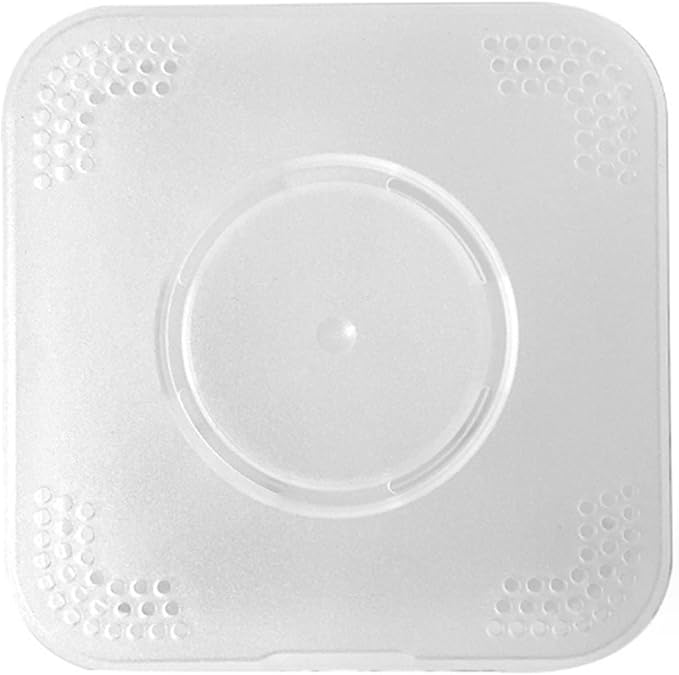ZJchao Powder Puff Container Hollow Powder Puff Storage Box,Portable Fashionable Breathable Makeup Puff Container Case for Women for Women (Matte White)