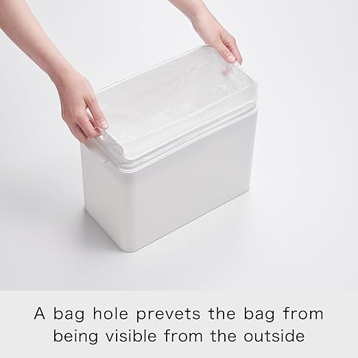 Like-It | LBD-02 | Odor-Free Trash Bin, Slim and Stylish | Odor Leakage Prevention, Kitchen, Living, Diaper and Pets | 13.2" × 6.7" × 24.6" | Gray | 6.6 gal