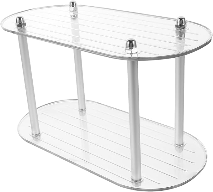 Detachable Rack for Desktop Simple Style Organizer for Toiletries Cosmetics and Home Supplies Space-Saving Display Shelf for Bathroom and Bedroom
