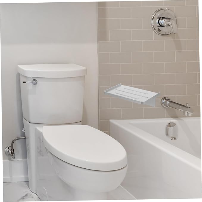 OSALADI 5pcs Bathroom Shelf Wall Mount Hanging Organizer Phone Holder No Drilling Shelf for Bathroom Storage