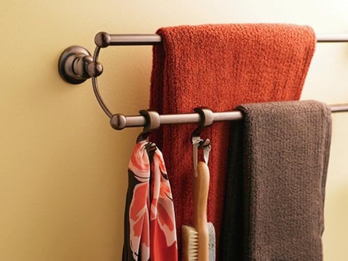 Moen DN9203OWB Towel Bar Hooks, Old World Bronze
