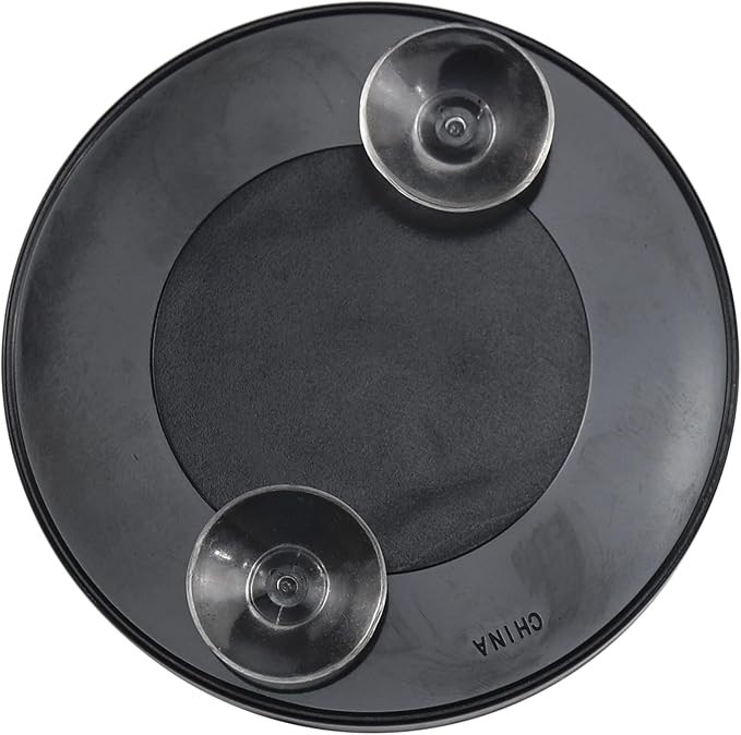 Iconikal 6-Pack 10x Magnification Mirror with Suction Cups, Black, 3-Inch Diameter