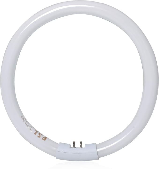 Poweka T5-22W Circular Bulb,7.25 inch Round Mirror Light Bulb Replacement Compatible with Floxite/Zadro/Rialto Makeup Magnifying Vanity Mirror, Makeup Mirror Fluorescent Light Bulb