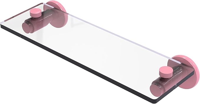 Allied Brass Tribecca Collection Glass Vanity Shelf with Beveled Edges