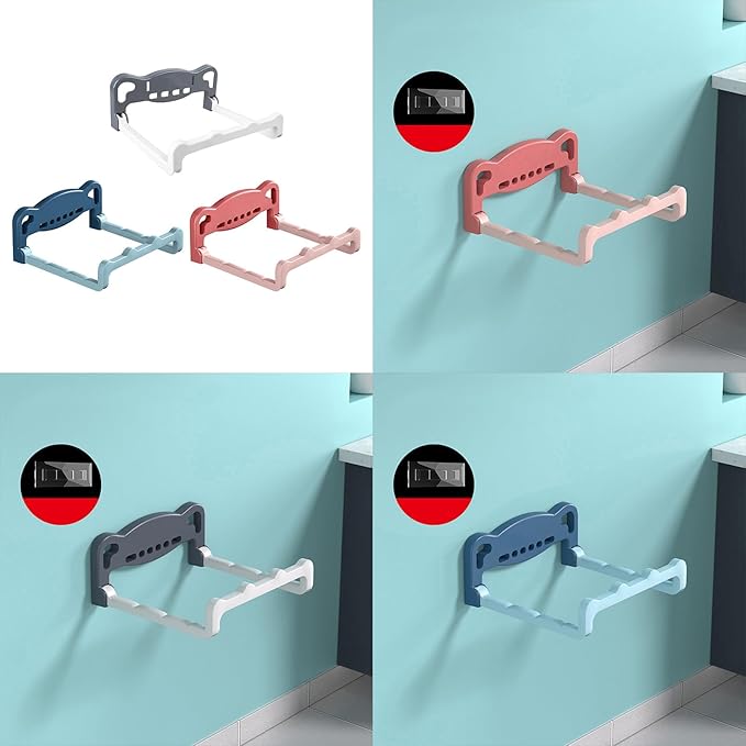 Sturdy Bathroom Shelf Adhesive Wall Mount Organizes Shampoo Soap Towels Space Saving Designs Accessory Wall Mounted Basin Stand