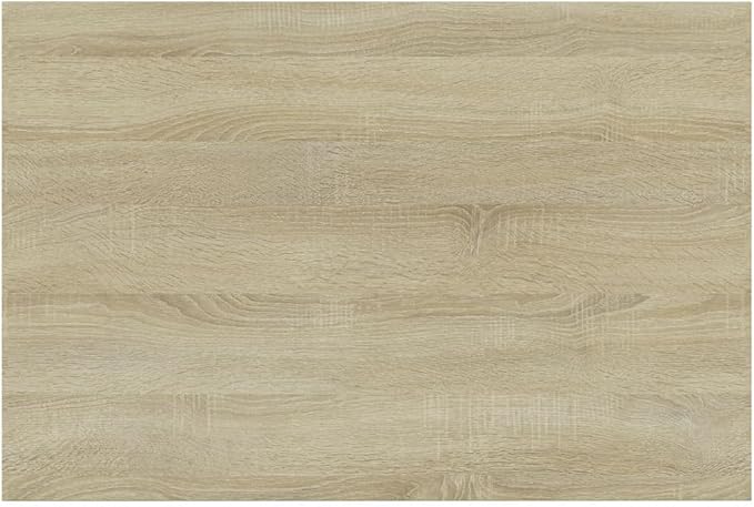 Sonoma Oak Engineered Wood Wall Mounted Shelf Set of 8, 23.6x15.7 Inch, Minimalist Design for Living Room Kitchen Storage, Durable and Sturdy, Space Saving Display Shelves