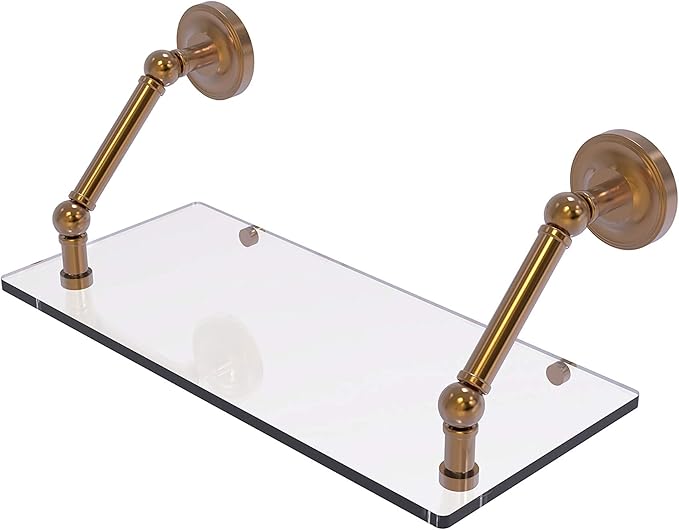 Allied Brass PR-1-18 Prestige Regal Collection 18 Inch Floating Glass Shelf, Brushed Bronze