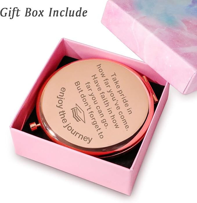 Personalized Compact Mirrors, 2025 Graduation Gifts for Her Women Girls, Unique Gift for College Medical High School Student, Best Presents Ideas for Female Graduate