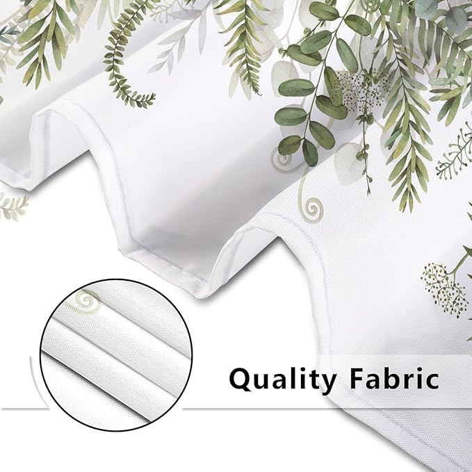 ChloropLastid Sage Green Shower Curtain for Bathroom Plant Botanical Eucalyptus Leaf Watercolor Greenery Leaves Floral Bathroom Curtain Waterproof Fabric Shower Curtain Sets 72×72 Inches