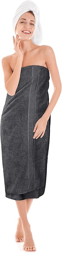 Utopia Towels Jumbo Bath Sheet 2 Piece, 600 GSM, 35 by 70 Inches, 100% Ring Spun Cotton, Absorbent and Quick Dry Extra Large Bath Towel, Grey