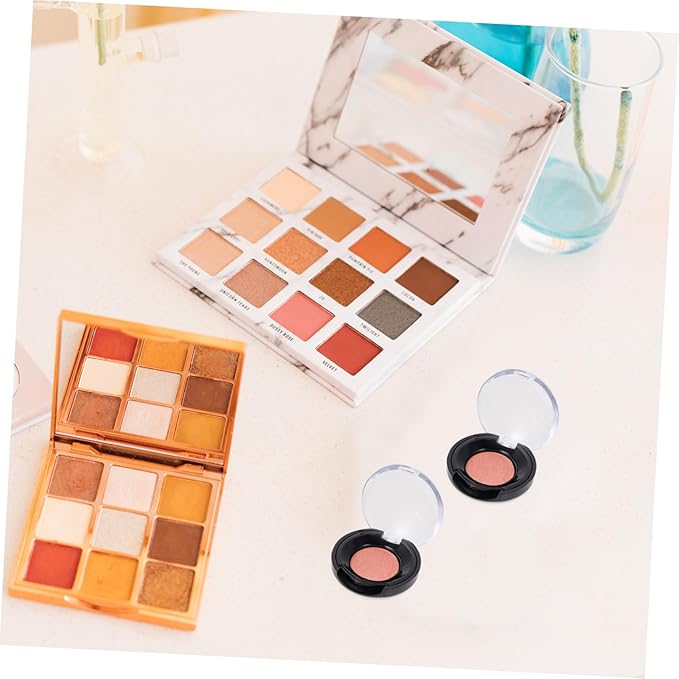 Compact Eyeshadow Storage Box 8Pcs Small Portable Sub Containers for Cosmetics Organizer Travel Makeup Palettes Case