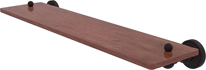 Allied Brass WP-1-22-IRW Waverly Place Collection 22 Inch Solid IPE Ironwood Wood Shelf, Oil Rubbed Bronze