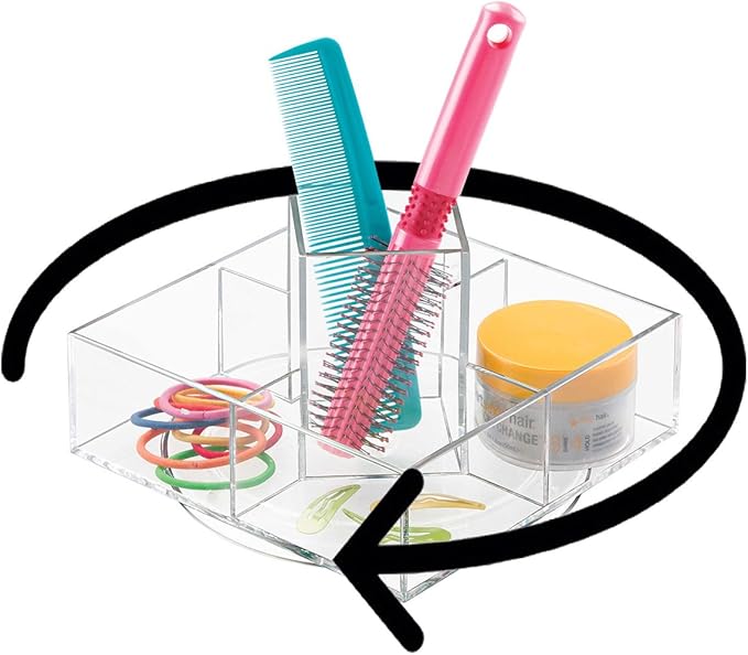 OnDisplay Rotating Acrylic Cosmetic/Makeup Organizer Tray
