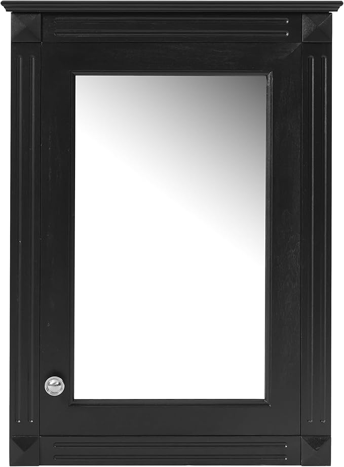 Merax Bathroom Medicine Cabinet with Mirror Door & Adjustable Shelves, 20" x 28" Wall Mounted Bathroom Storage Cabinet with Mirror, Over The Toilet